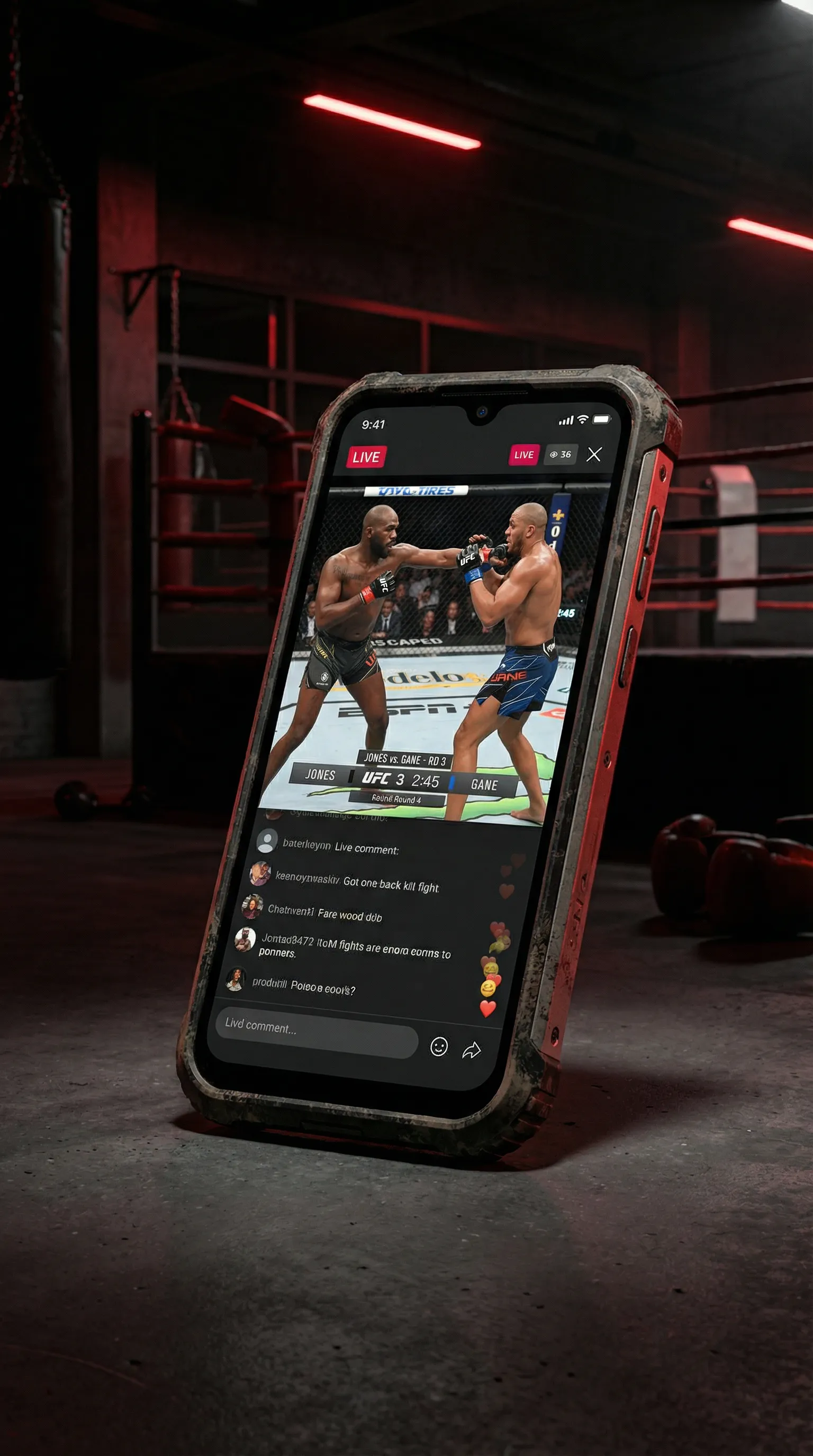 乐玩娱乐平台 移动端APP格斗直播界面